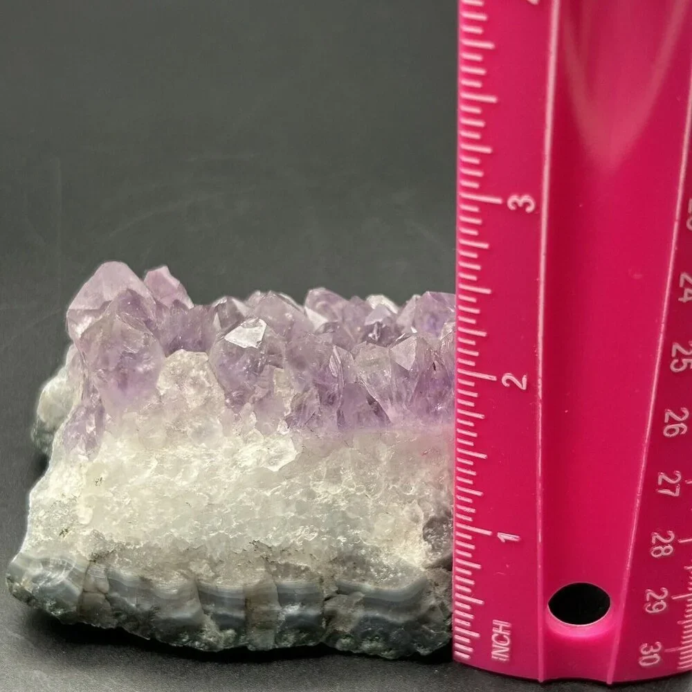 Purple Amethyst Geode Quartz Cluster Rock Crystal Specimen 320g 11oz